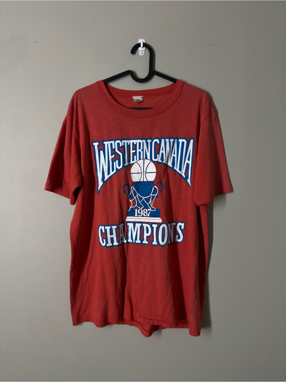 Vintage 80s Western Canada Youth Basketball Tee